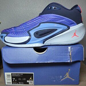 NEW Jordan Luka 3 GS Purple Comet Basketball Shoes Sz: 7Y Youth/Men’s 8.5 Womens